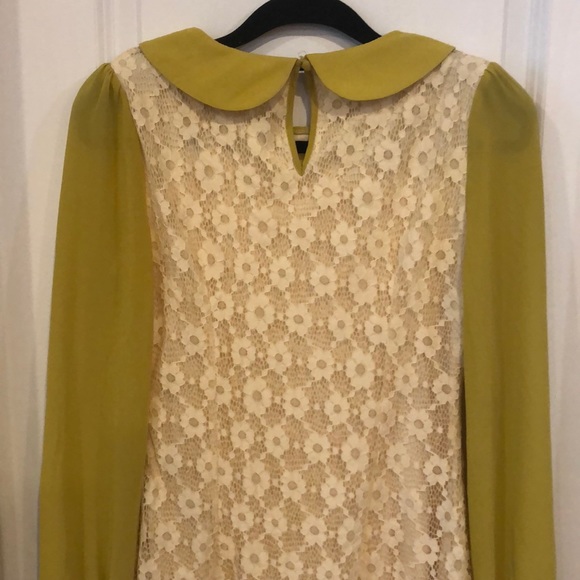 Retro style lace sheath Mini dress. Size L Junior - Picture 4 of 9